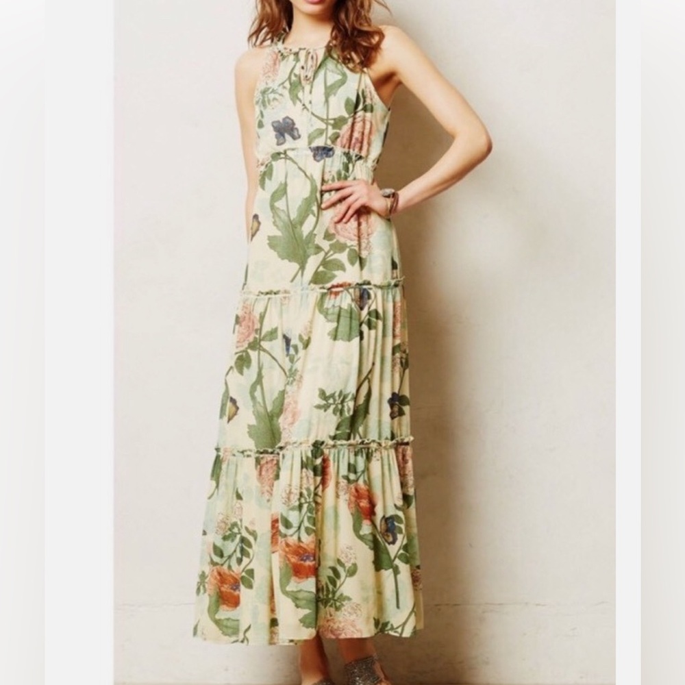 LAST CHANCE Anthropologie Maeve Floral Maxi Dress